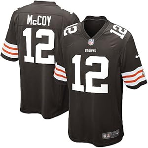 Cleveland Browns #12 Colt McCoy Game Brown Men Jersey(X-Large)