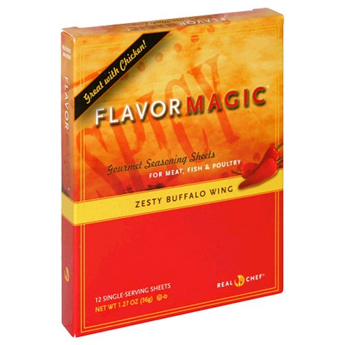 Flavor Magic Gourmet Seasoning Sheets, Zesty Buffalo Wing, 12-Count Box (Pack of 3) by Flavor Magic