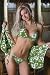 Women's Swimsuit Separate by Blue Sky Swimwear Surf Green; Elongated Triangle Top: Swimwear Top Only