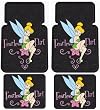 Tinker Bell Fearless Flirt Front & Rear 4-pc. Car Floor Mats With Bonus Decal