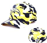 SAN DIEGO CHARGERS (CAMO) Camouflage Flex Fit Baseball Hat Cap By Reebok in Team Colors