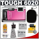51EEc3FPRjL. SL160  #>> Olympus Stylus Tough 6020 Shockproof & Waterproof Digital Camera (Pink) + Batteries + Case + Accessory Kit Reviews