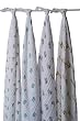 aden + anais Muslin Wraps 4-Pack - Zoo Animals
