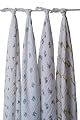 aden + anais Muslin Wraps 4-Pack - Zoo Animals