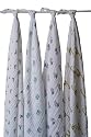 Aden & Anais Muslin Swaddling Blanket /Muslin Squares Zoo Animals 4 Pack