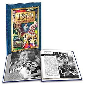 1960 What a Year It Was Book - Nostalgic 50th Birthday Present or 50th Wedding Anniversary Gift