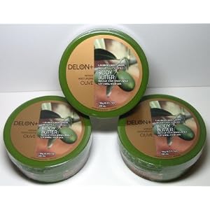 Value Pack of (3) 6.9 Oz Delon Olive Body Butter