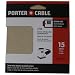 PORTER-CABLE 762800815 1/4 Sheet 80 Grit Adhesive-Backed Sanding Sheets (15-Pack)