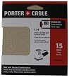 Porter-Cable 762800815 1/4 Sheet 80 Grit Adhesive-Backed Sanding Sheets - 15 Pack