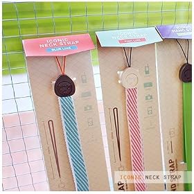 Iconic Neck Strap, Pink Line
