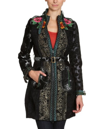 Desigual Damen Langmantel 17E2967, Gr. 44, Schwarz (2000) Preisvergleich