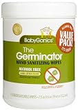 BabyGanics Alcohol Free Hand Sanitizing Wipes, Light Citrus Scent, 175 Wipe Canister