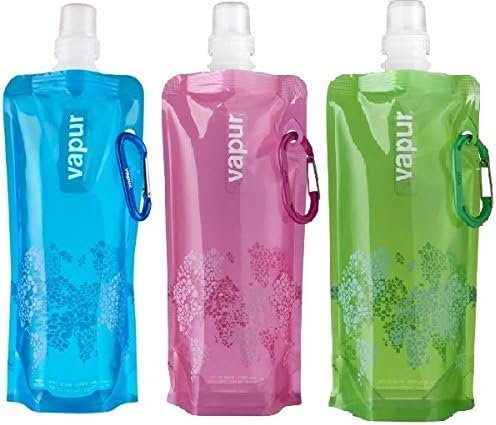 Vapur Anti-bottle Set of 3 0.5 Litres Each - True Green - Blue - Pink Element Water Bottle