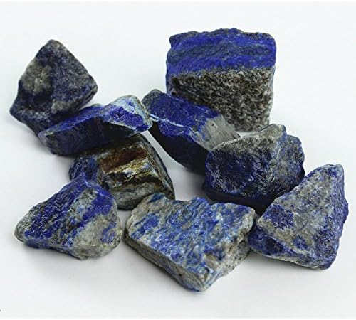 Hozoyo 1 Lb Bulk Rough Lapis Lazuli Stones From Afghanista Natural Crystals for Cabbing