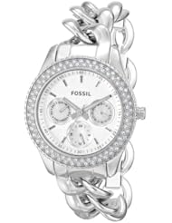 Fossil Womens ES3498 Stella Analog Display Analog Quartz Silver Watch