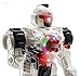 WolVol 10 channel Remote Control Shooting Robot Police Toy with Lightning Gun, Shooting Bullets will Fly, Lights and Sound Effects, Walks and Turns - TT713 Tyrannosaurus Ares white