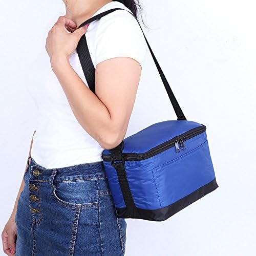 Insulated Lunch Bag ,eStarry Lunch Box with Adjustable Shoulder Strap Lunch Tote Hand Bag Box Cooler Bag Freezable Keep Food and Drinks Cool on the Outdoor Camping Picnic (Cooler Bag, Blue)