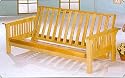 Natural Finish Deluxe Mission Style Futon