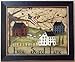 Framed Home Sweet Home Primitive Salt Box Flag Picture