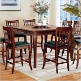 Hoyt Square Counter Height Table in Dark Cherry