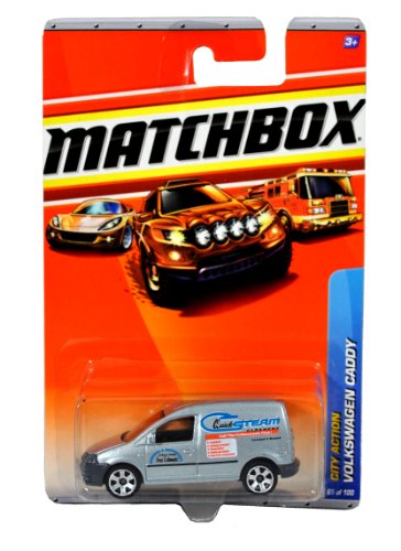Steam Carpet Cleaners – Mattel Year 2009 Matchbox MBX City Action Series 1:64 Scale Die Cast Car #65 – “Quick Steam Cleaners” Silver Color Light Commerical Vehicle VOLKSWAGEN VW CADDY