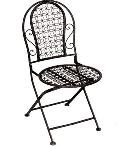 Outdoor Black Metal Folding Bistro/ Garden Chair top Bistro sets Outdoor Black Metal Folding Bistro/ Garden Chair picture