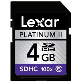 Lexar Platinum II 4 GB 100x SD SDHC Flash Memory Card LSD4GBBSBNA100 by 