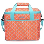 MIER 18L Large Soft Cooler Insulated Picnic Bag for Grocery, Camping, Car, Bright Orange Color