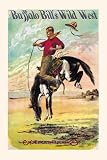 Canvas Print, Buffalo Bill: A Bucking Bronco - 24x36