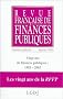 Revue fran�aise de finances publiques, N� sp�cial janvier 2 : Vingt ans de finances publiques 1983-2003