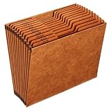 Office Products : Globe-Weis R217MHD Heavy-Duty Accordion Open Top File, Jan.-Dec. Index, 12 x 10,