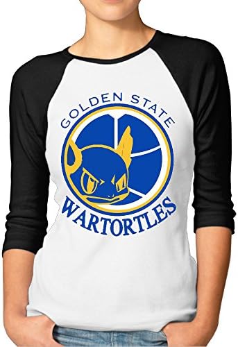 3/4 Sleeve Women's Print Tshirts With Golden State Warriors Pokemon