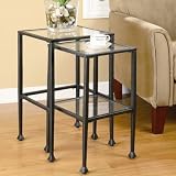 Coaster 901073 2-Piece Nesting Black Metal