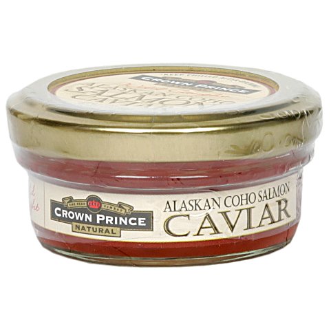 Crown Prince Natural Alaskan Coho Salmon Caviar, 2-Ounce Jars (Pack of 8) by Crown Prince