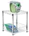 Honey-Can-Do SHF-01503 Commercial Side Table Small Wire Chrome Night Stand With Shelf
