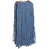 Rubbermaid Commercial FGF51600BL00 Commercial Premium Cut-End 16-Ounce Blend Mop, Orange Headband, Blue