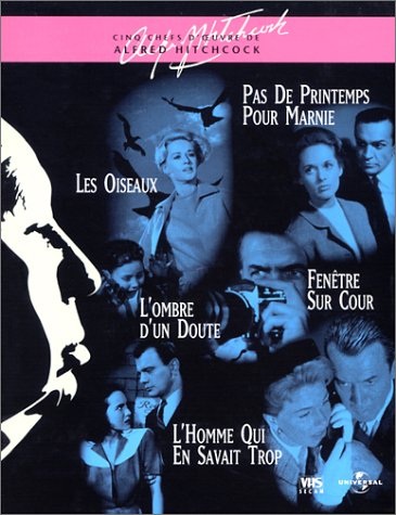 City Travel Guides Discounted  Vidéo : Coffret Hitchcock 5 VHS : Les Oiseaux / Pas de printemps pour Marnie / Fenêtre sur cour / L'Ombre d'un doute / L'Homme qui en savait trop