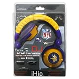Buy iHip NFL Minnesota Vikings Team Logo DJ Headphone