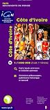 Ivory Coast Travel Map (Cote d'Ivoire)