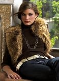 Tipped Fox Bolero Vest
