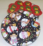 Scott's Cakes 2 1/2 lb. Wreath Christmas Sugar in a Happy Snowman Tin