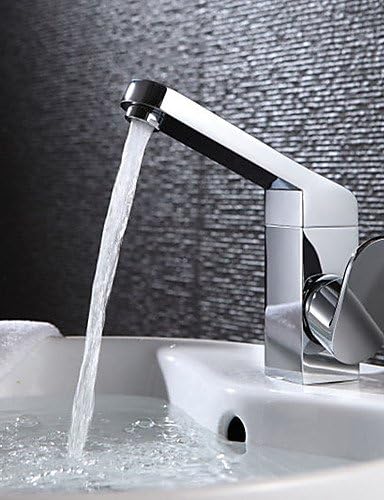 PHASAT® Centerset Single Handle One Hole in Chrome Bathroom Sink Faucet