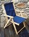 Blue Ridge Chair Works - DFCH05WN - Highlands Deck Chair Outdoor Portable Chair - Navy Blue