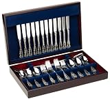 Wallace Antique Baroque 65-Piece Stainless-Steel Flatware Set, Service for 12