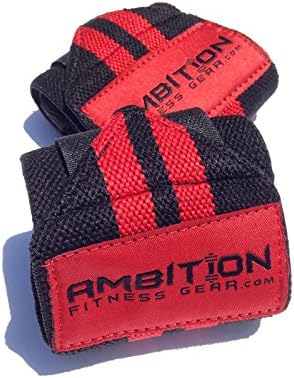 Ambition Fitness Crossfit, Weightlifting Neoprene Knee Sleeve 7mm And Free Set Of 18" Weightlifting Wrist Wrap
