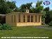 Dunster House ClockCabin C400F 45mm Log Cabin 6m x 4m