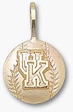 Kentucky Wildcats UK Volleyball Pendant - 14KT Gold Jewelry