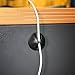 Wireless Pro Cable Clip Organizer Cabledrops Perfect for Organizing Computer Desktops Cell Phones and Other Cables Cord and Wires - Adhesive Stick On Any Surface Wall Desk Top Floor and More!