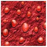 ArtScape 8' OS Red Drops Pool Table Cloth
