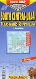 B&B USA4: Texas & South Central Laminated Road Map (Road Maps)